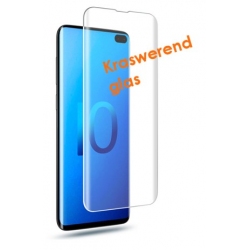 Krasbestendige screenprotector met ronden hoeken van glas voor de Samsung Galaxy S10