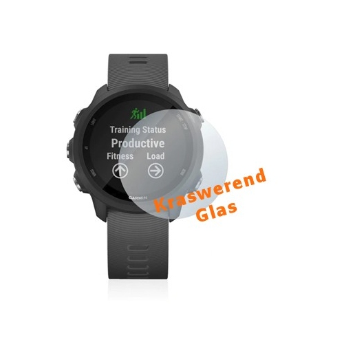 Screenprotector van kraswerend glas voor het scherm van de Garmin Forerunner 245