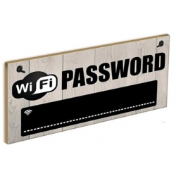WiFi password bord ter decoratie in uw woonkamer