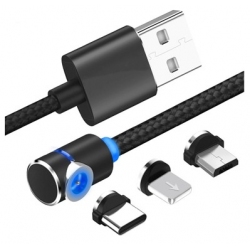 Kabel met magnetisch aansluiting voor Micro USB of USB-C