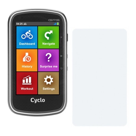 Protecteur D’écran AtFoliX Pour Mio Cyclo 400 – Verre Hybride 9H, Anti-choc, Facile à Poser