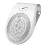 Bluetooth handsfree carkit voor aan de zonneklep in het wit