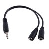 AUX stereo splitter kabel