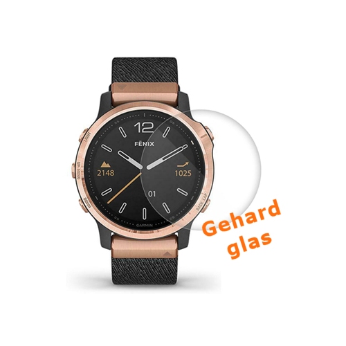 Screenprotector  van gehard glas voor de Garmin Fenix 6s Pro