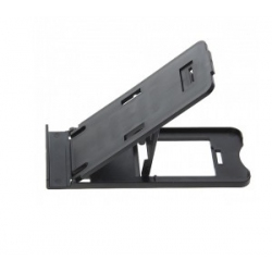 Standaard die handig inklapbaar is voor tablet PC's en smartphones