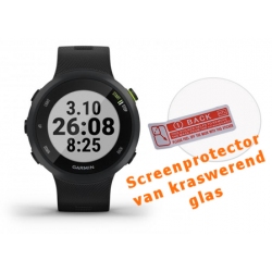 Screenprotector van kraswerend glas voor de Garmin Forerunner 45