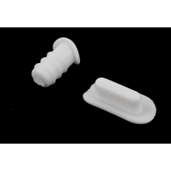 Witte set stofkapjes speciaal voor de iphone 11, Xr, X, 8, 7, 6, Plus Wit