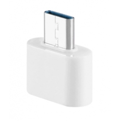 Female USB naar USB-C adapter converter plug wit