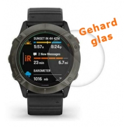 Screenprotector van krasbestendig glas voor de Garmin Fenix 6X 42mm