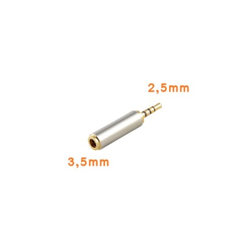 2,5mm naar 3,5mm stereo headset plug converter voor vele telefoons 2,5mm naar 3,5mm stereo headset plug converter voor vele telefoons