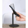 Draaibare en kantelbare luxe houder voor de smartphone mobiele telefoon en tablet