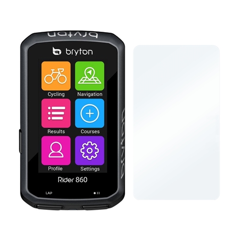 Screenprotector voor de Bryton Rider 860 fiets GPS