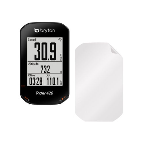 Screenprotector folie voor het scherm van de Bryton Rider 420 Screenprotector folie voor het scherm van de Bryton Rider 420