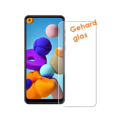 Screen protector van kraswerend gehard glas voor de Samsung Galaxy A21s