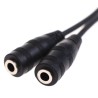 Audio headset koptelefoon plug stereo kabel splitter