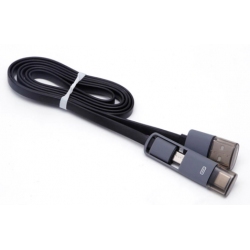 Twee in een kabel met USB-C en Micro USB aansluiting