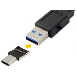 Maak van een kabel een USB-C aansluiting met deze OTG adapter