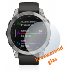 Screenprotector van kraswerend glas voor de Garmin Fenix 7 7x 7s Solar Sapphire