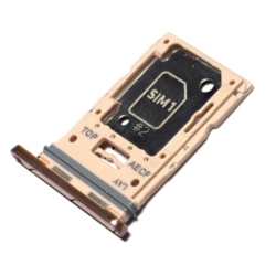 Vervangende sim kaart adapter tray voor de Samsung Galaxy A53 Goud kleurig