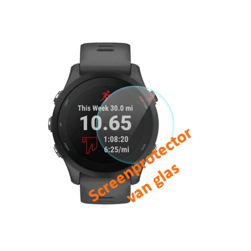 Screenprotector van glas voor de Garmin Forerunner 255