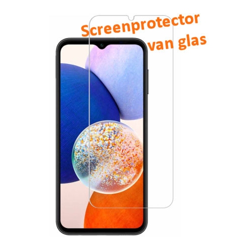 Screenprotector van glas voor de Samsung Galaxy A14