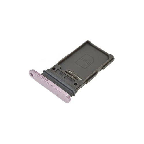 Paarse vervangende SIM kaart tray adapter voor de Samsung Galaxy S23 en S23 Plus