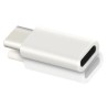 Witte converter van ligtning aansluiting naar USB-C wit