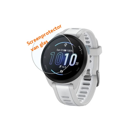 Screenprotector van glas voor de Garmin Forerunner 165 Music