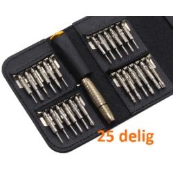 25 delige schroevendraaier set voor reparatie smartphone of tablet