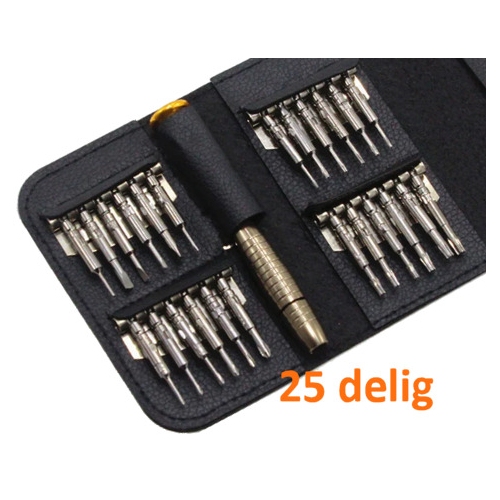 25 delige schroevendraaier set voor reparatie smartphone of tablet