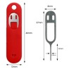 Rood sleutelhanger SIM eject tool rode bewaren