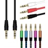 AUX kabel om de tablet of smartphone op een speaker box of autoradio aan te sluiten