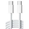 Witte USB-C kabel van nylon