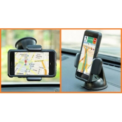 Kleine compacte autohouder voor op het raam of ruit voor de smartphone