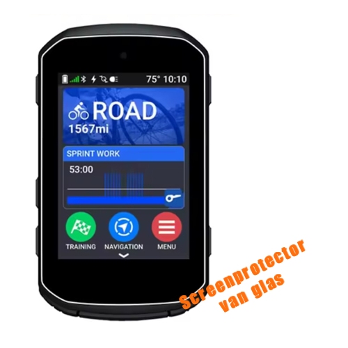 Screenprotector vanglas voor de Garmin Edge 850 of Edge