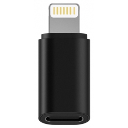 Adapter connector plug van USB-C naar lightning connector zwart