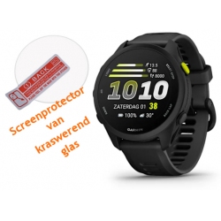 Screenprotector van  kraswerend glas voor de Garmin Forerunner 70