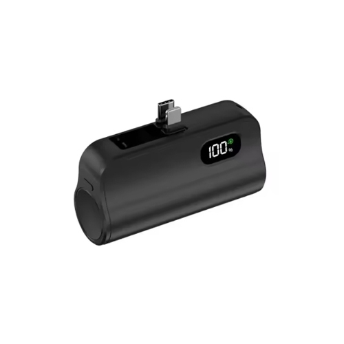 Mini Power Bank met USB-C en Lightning aansluiting Noodaccu