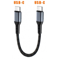 USB-C naar USBC korte kabel ideaal voor een powerbank