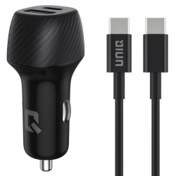 UNIQ 36 Watt Dual port snelle autolader