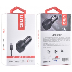UNIQ lader 36W voor in de sigaretten aansteker van de auto vrachtwagen camper