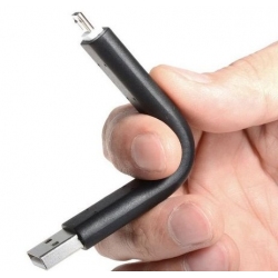 Kort buigbare kabeltje om germakkelijk uw telefoon met Micro USB aansluiting op te laden