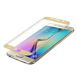 Goud kleurige scherm bescherming van gehard glas voor de Samsung Galaxy S6 Edge