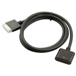 Zwarte verleng kabel van een meter voor de iPhone 3, 3Gs, iPhone 4, 4s, iPad, iPad 2 en iPod