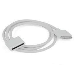 Witte verleng kabel van een meter voor de iPhone 3, 3Gs, iPhone 4, 4s, iPad, iPad 2 en iPod