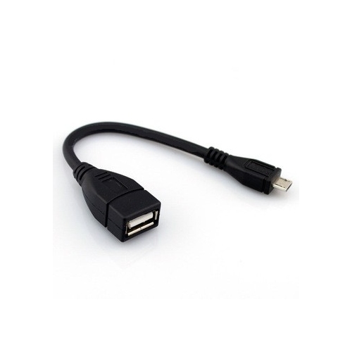 Flexibele USB OTG Host kabel zwart met Micro USB aansluiting