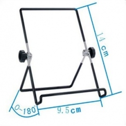 Specificaties en afmetingen van de inklapbare houder voor op het bureau of tafel voor smartphones of tablets