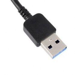 Zwarte USB kabel om de Samsung Galaxy S5 en Galaxy Note3 te synchroniseren