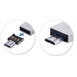 Plugje die van een USB aansluiting een Micro USB maakt