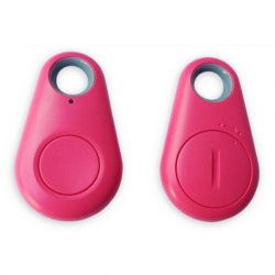 Roze handige GPS bluetooth traceerbare sleutelhanger voor aan de koffer, sporttas, rugzak om deze terug vinden